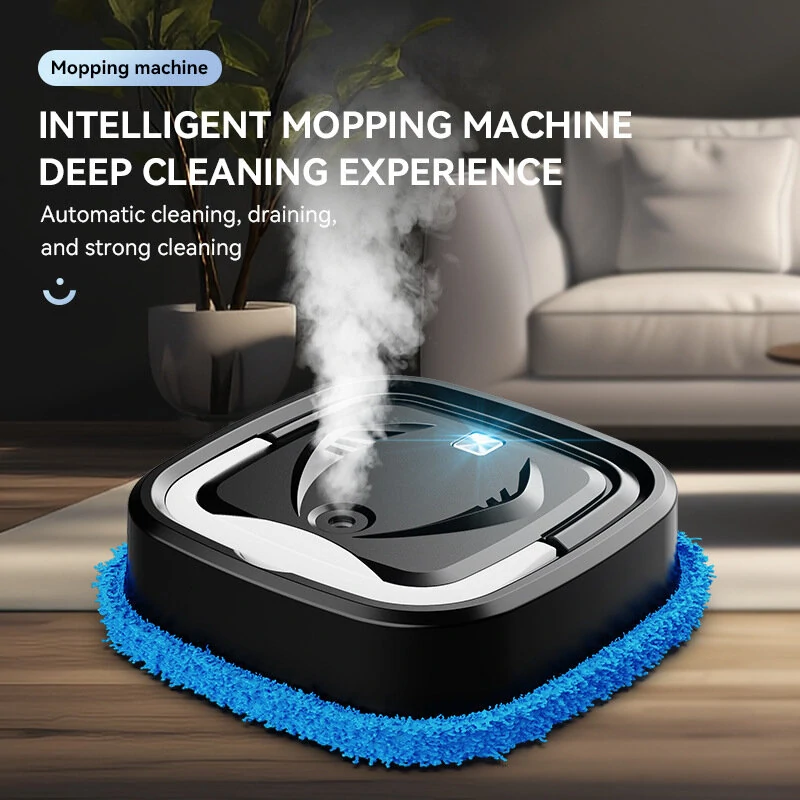 (image for) Automatic Smart Mopping Robot with Water Tank, Vacuum and Mop Cleaning Robot, Floor Sweeper for Home