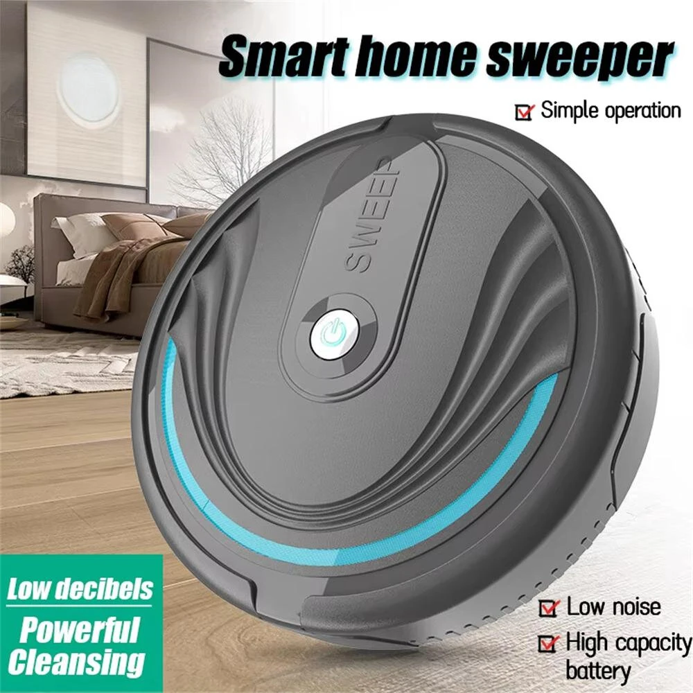 (image for) Home Automatic Floor Clraning Robot Mini Intelligent Wireless Vacuum Cleaner USB Rechargeable Wet And Dry Homesweeper